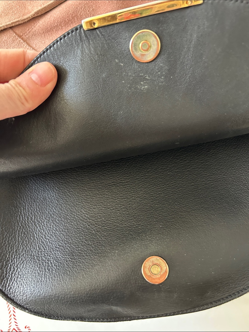 Cuyana Black Leather Saddle Crossbody Bag - Picture 5 of 11